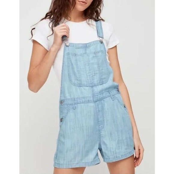 Aritzia Pants - Aritizia TNA Chambray Lightweight Overall Romper